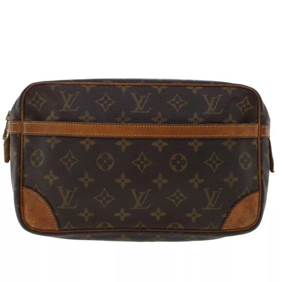 LOUIS VUITTON Monogram Compiegne 28 Clutch Bag - Picture 1 of 15
